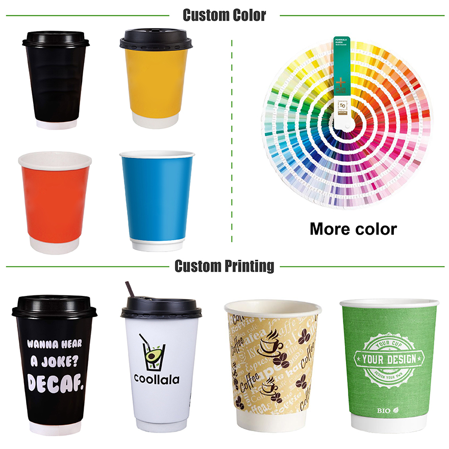 Algo sobre as cores CMYK de copo de papel