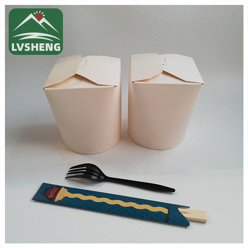 Tigela de papel marrom para tigela de papel para viagem