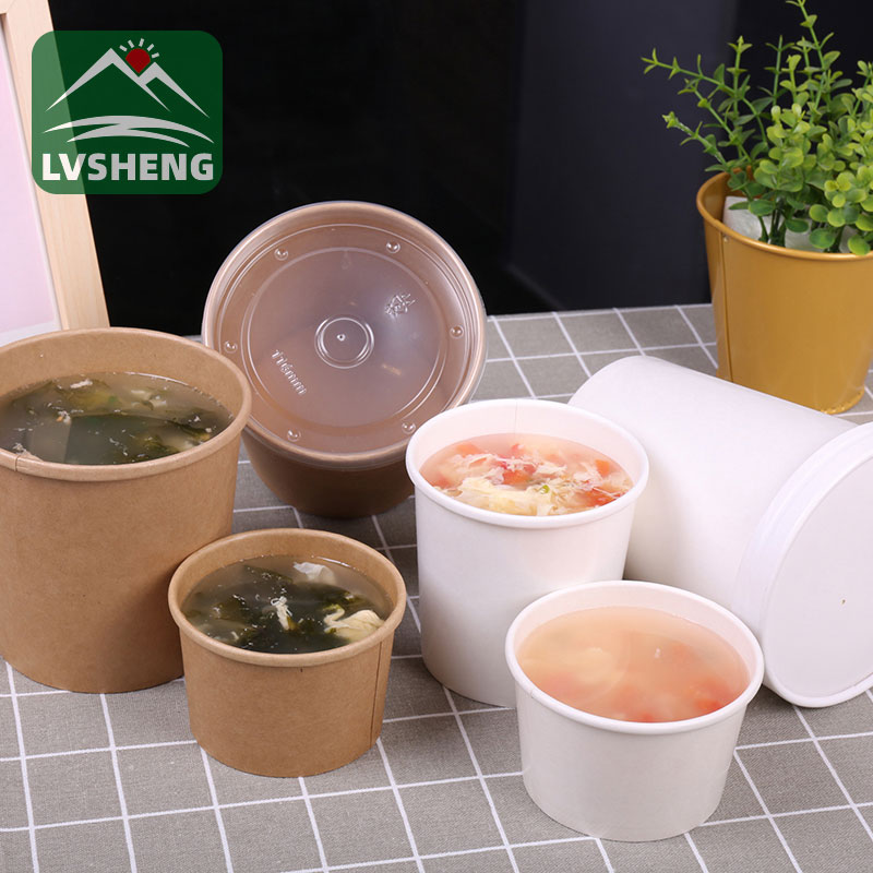 Tigela de sopa de papel